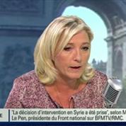 Syrie : Marine Le Pen contre une intervention, 