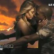 Kim Kardashian topless, une fausse moto : le nouveau clip kitsch de Kanye West