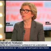 Geneviève Fioraso, ministre de l'Enseignement supérieur et de la Recherche, dans Le Grand Journal – 4/4