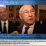 BFMTV Replay: Passation de dossiers à Bercy entre Arnaud Montebourg, Benoît Hamon et Sylvia Pinel