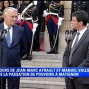 Passation de pouvoirs: Manuel Valls succède à Jean-Marc Ayrault