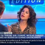 Politique Première: La tribune de Nicolas Sarkozy veut dire votez pour moi