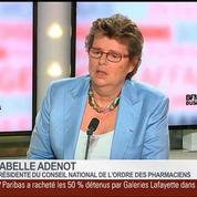 Isabelle Adenot, présidente du Conseil national de l'Ordre des pharmaciens, dans Le Grand Journal 2/7