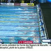 Florent Manaudou médaille d'argent au 100 m nage libre