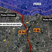 Paris: des voies d'autoroutes bientôt réservées aux bus et taxis