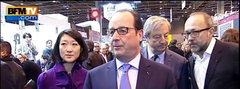 Hollande au Salon du livre: 